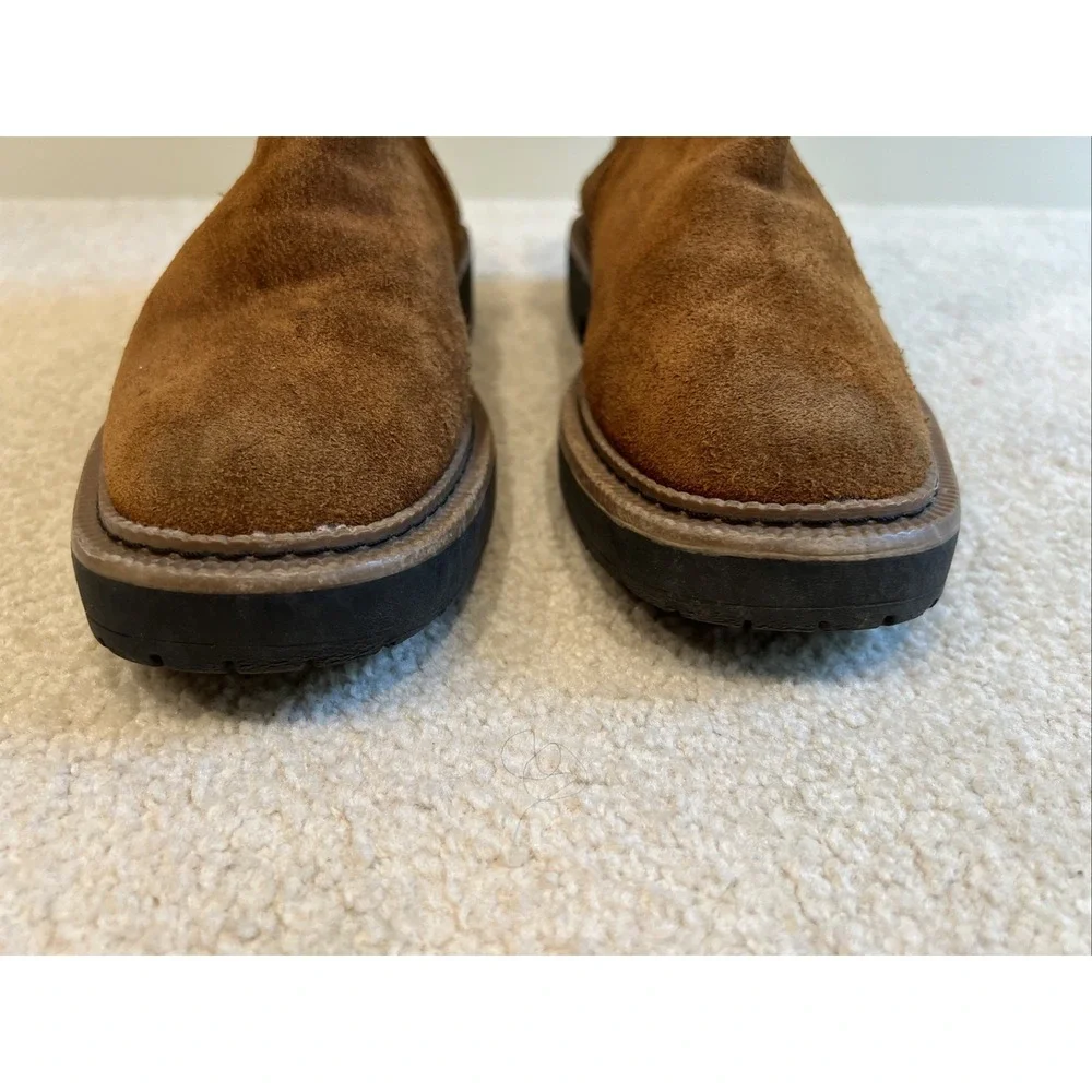 Sam Edelman Laguna Kids Frontier Brown Suede Chelsea Boot Size 4 Waterproof
